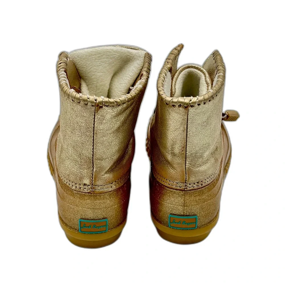 Jack Rogers Girls Gold Rain - Duck Boots Size 3